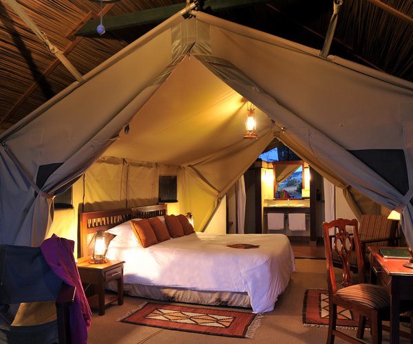 We stay at the Sweetwaters Serena Safari Camp on a Kenya Birding Tour